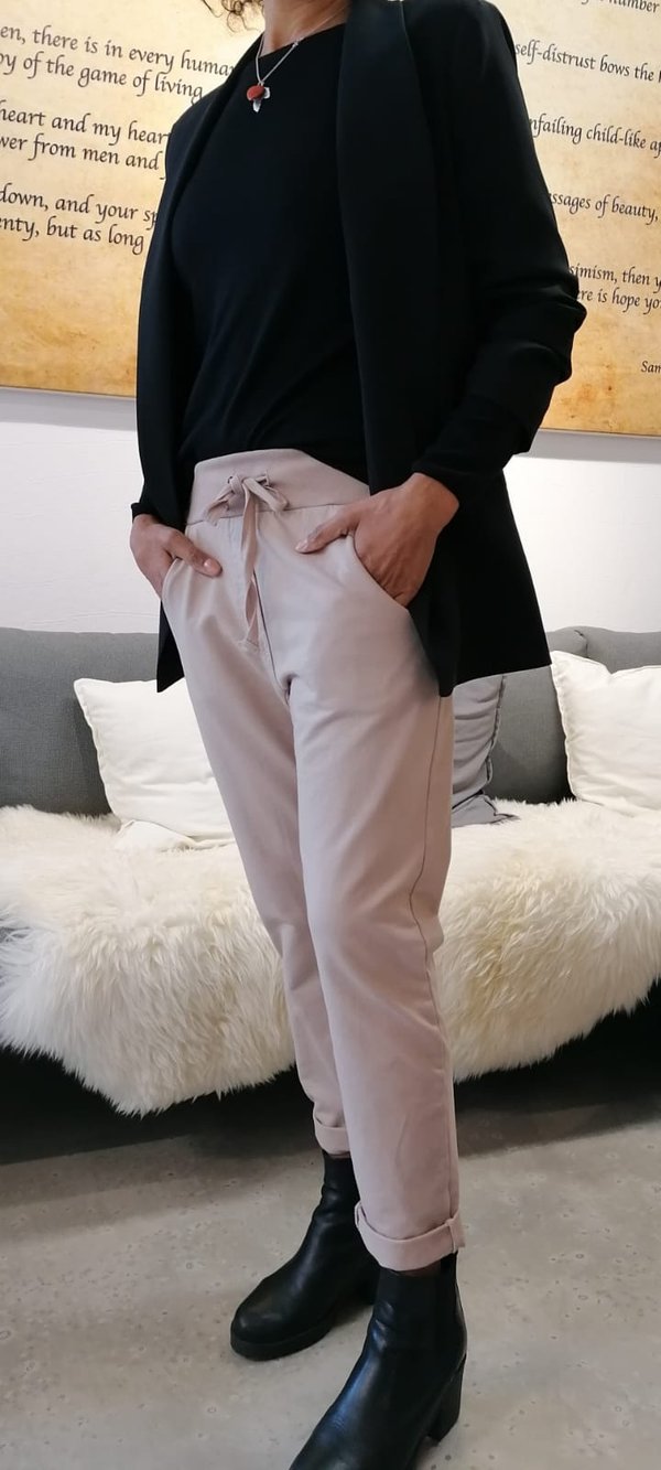 JoggPant. Bequeme Jersey-Hose ("Sweatshirtstoff") für Zuhause und Draußen. Viele Modefarben (s. 2. Foto)